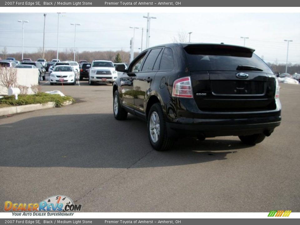 2007 Ford Edge SE Black / Medium Light Stone Photo #7