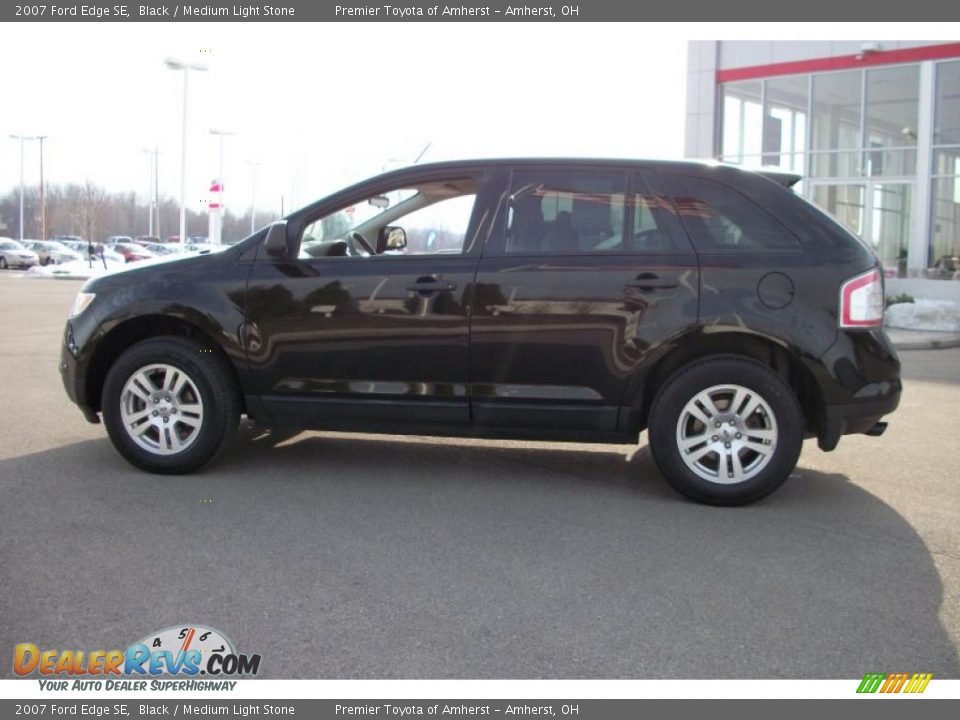 2007 Ford Edge SE Black / Medium Light Stone Photo #8