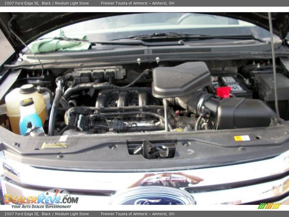 2007 Ford Edge SE Black / Medium Light Stone Photo #15
