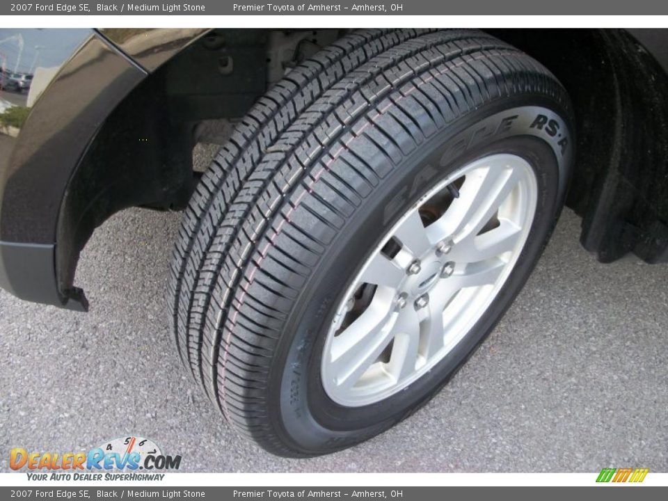 2007 Ford Edge SE Black / Medium Light Stone Photo #16