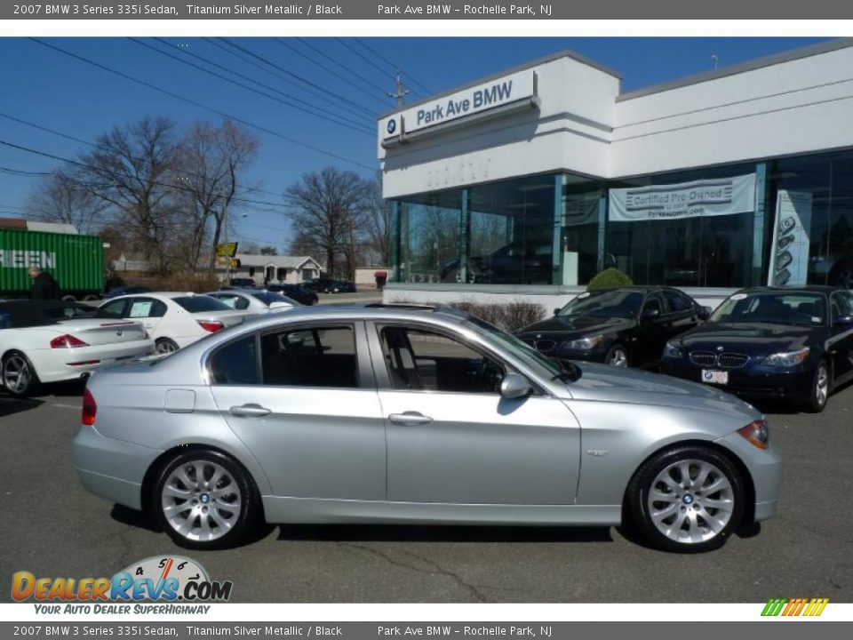 2007 BMW 3 Series 335i Sedan Titanium Silver Metallic / Black Photo #1