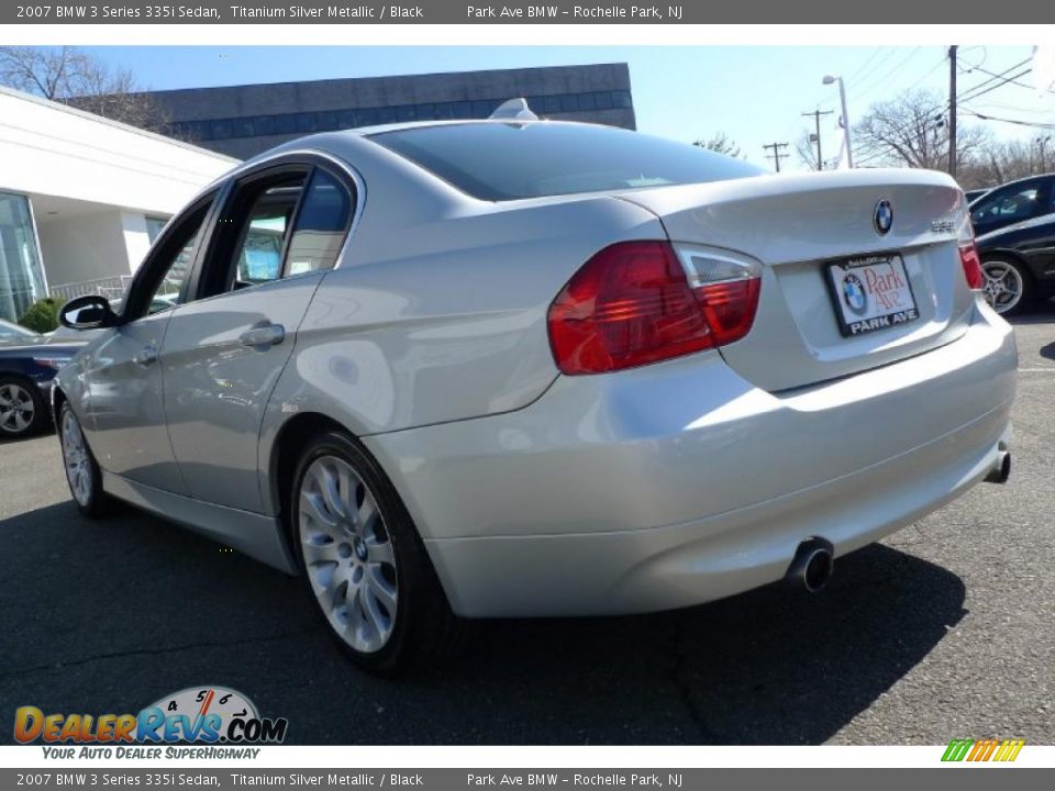 2007 BMW 3 Series 335i Sedan Titanium Silver Metallic / Black Photo #3