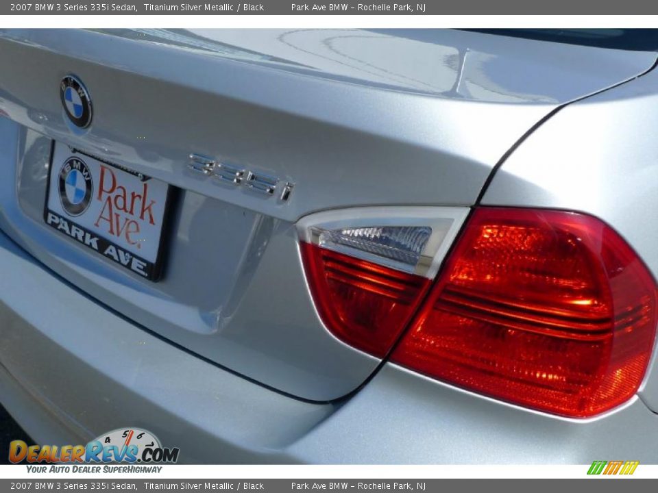 2007 BMW 3 Series 335i Sedan Titanium Silver Metallic / Black Photo #4
