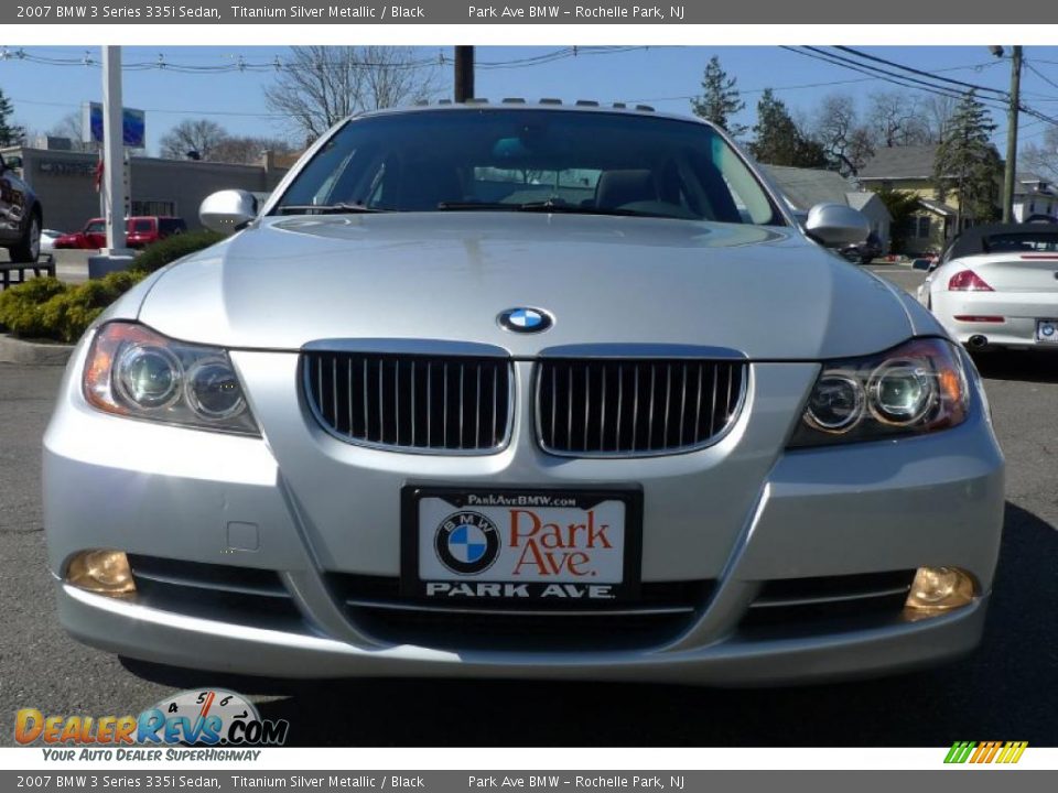 2007 BMW 3 Series 335i Sedan Titanium Silver Metallic / Black Photo #6