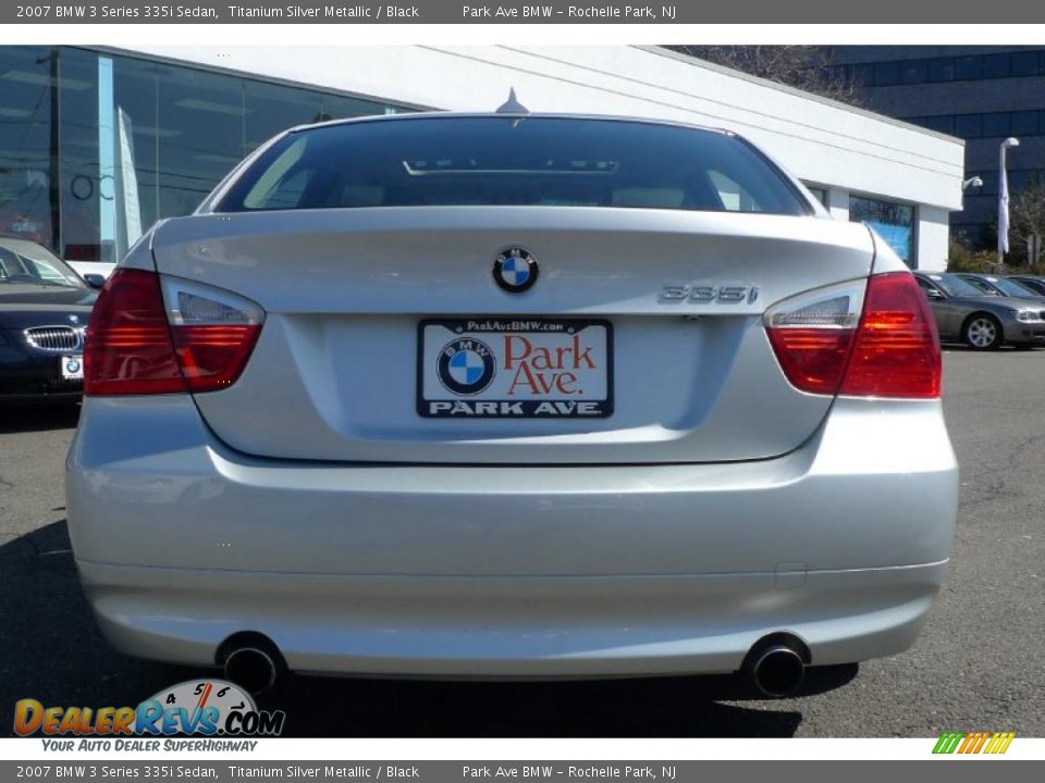 2007 BMW 3 Series 335i Sedan Titanium Silver Metallic / Black Photo #7