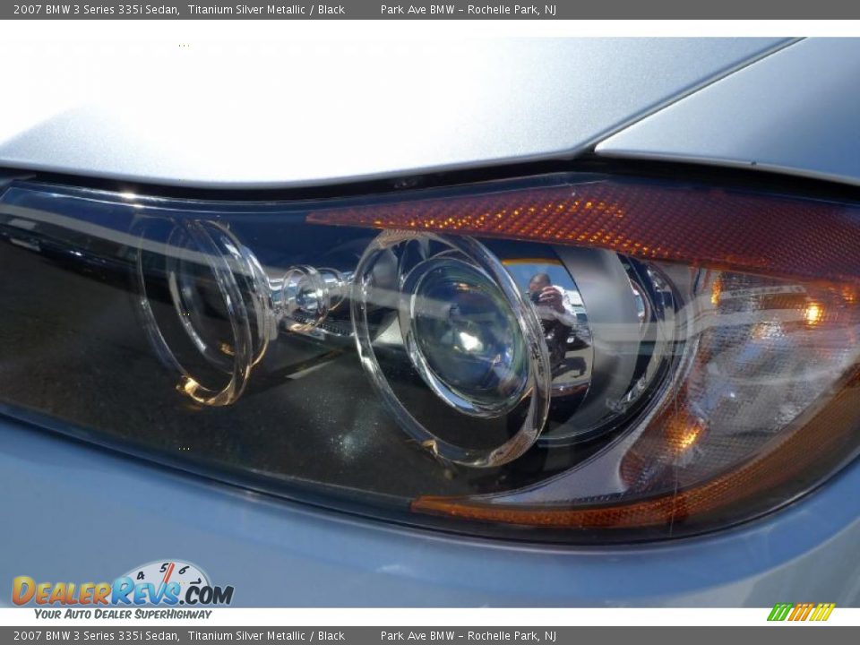 2007 BMW 3 Series 335i Sedan Titanium Silver Metallic / Black Photo #9