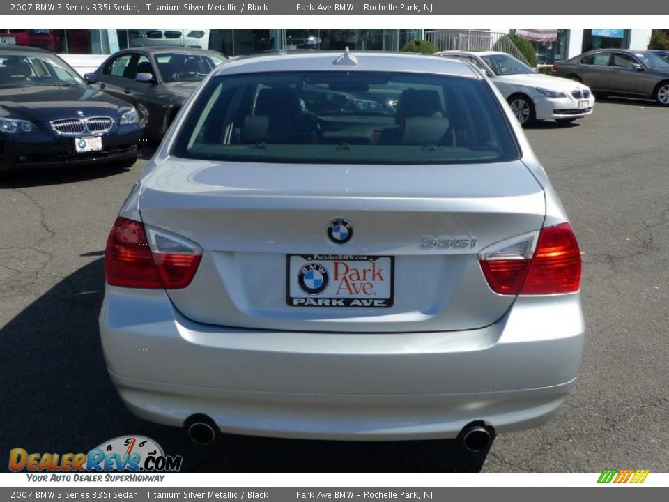 2007 BMW 3 Series 335i Sedan Titanium Silver Metallic / Black Photo #15