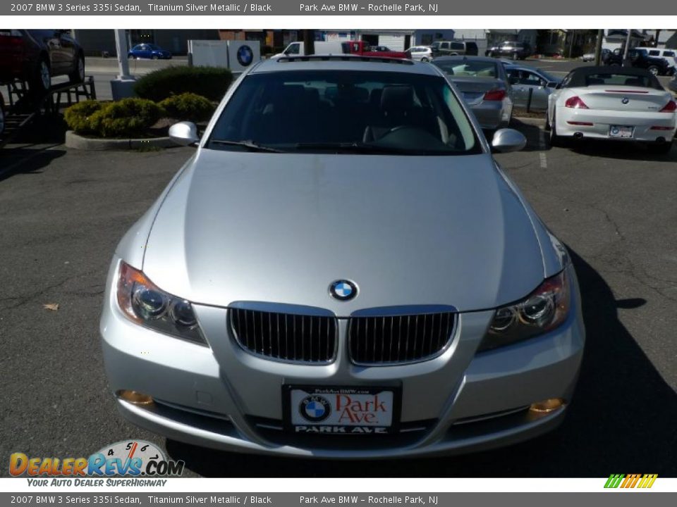 2007 BMW 3 Series 335i Sedan Titanium Silver Metallic / Black Photo #17