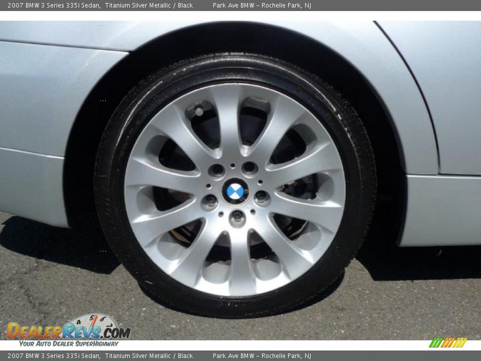 2007 BMW 3 Series 335i Sedan Titanium Silver Metallic / Black Photo #19