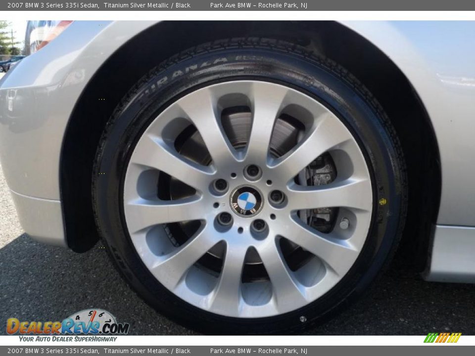 2007 BMW 3 Series 335i Sedan Titanium Silver Metallic / Black Photo #20