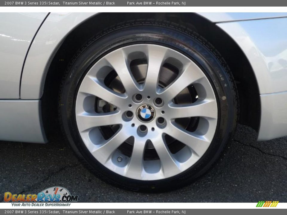 2007 BMW 3 Series 335i Sedan Titanium Silver Metallic / Black Photo #21