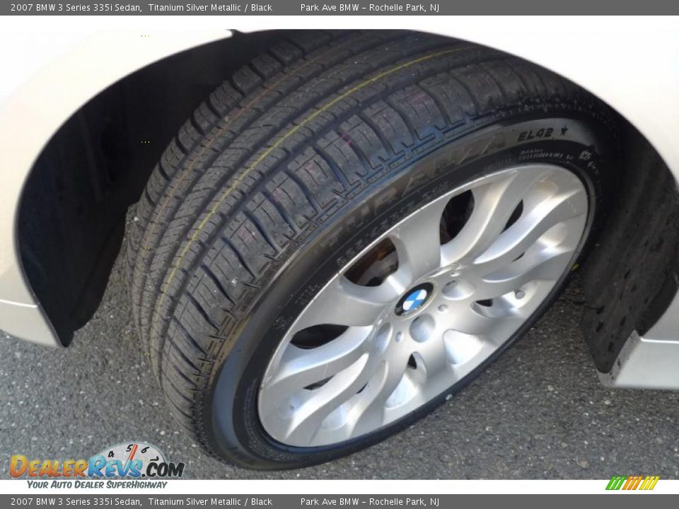 2007 BMW 3 Series 335i Sedan Titanium Silver Metallic / Black Photo #22