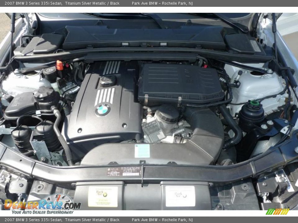 2007 BMW 3 Series 335i Sedan Titanium Silver Metallic / Black Photo #23