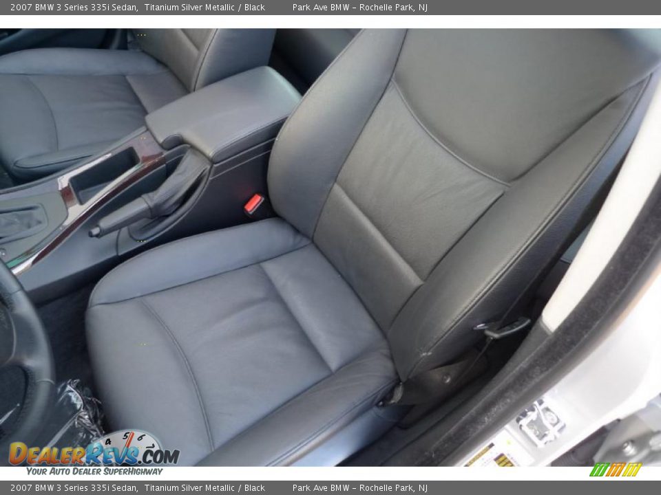 2007 BMW 3 Series 335i Sedan Titanium Silver Metallic / Black Photo #27