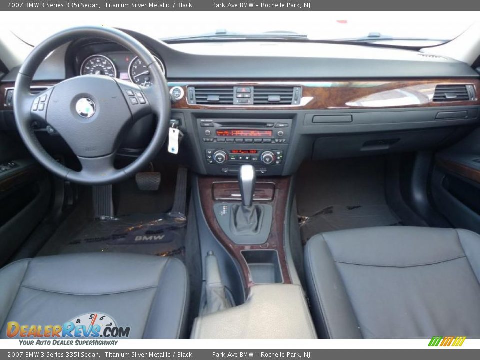 2007 BMW 3 Series 335i Sedan Titanium Silver Metallic / Black Photo #36
