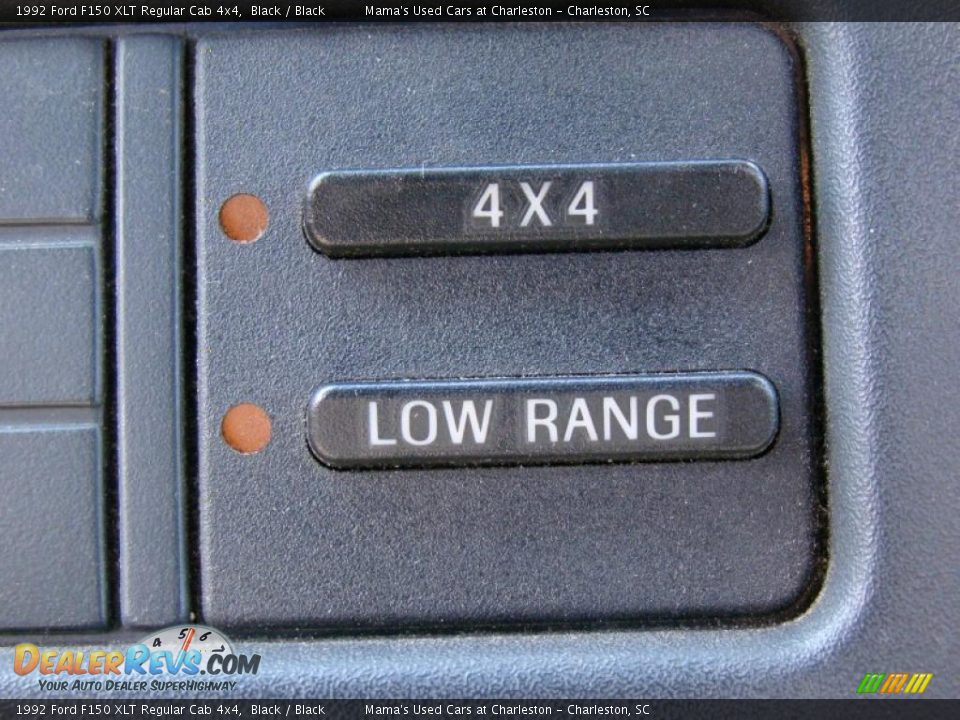 1992 Ford F150 XLT Regular Cab 4x4 Black / Black Photo #19