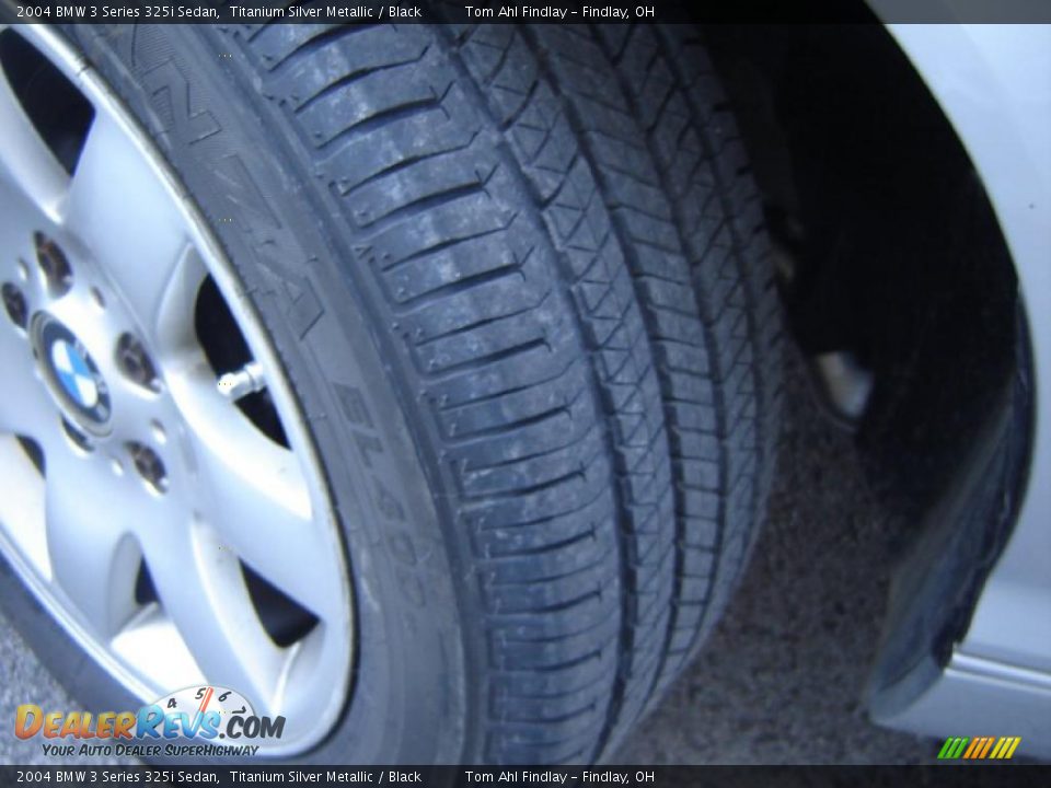 2004 BMW 3 Series 325i Sedan Titanium Silver Metallic / Black Photo #14