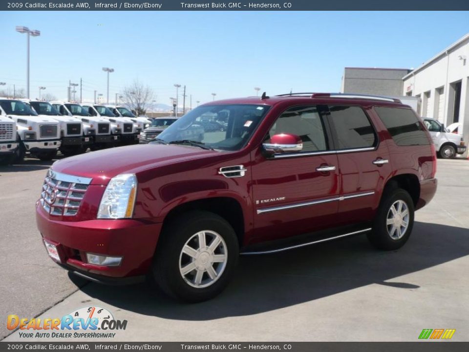 2009 Cadillac Escalade AWD Infrared / Ebony/Ebony Photo #3