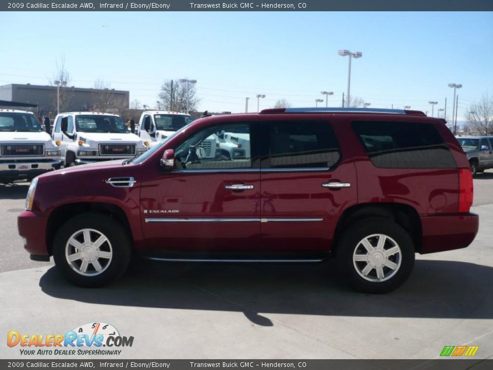 2009 Cadillac Escalade AWD Infrared / Ebony/Ebony Photo #4