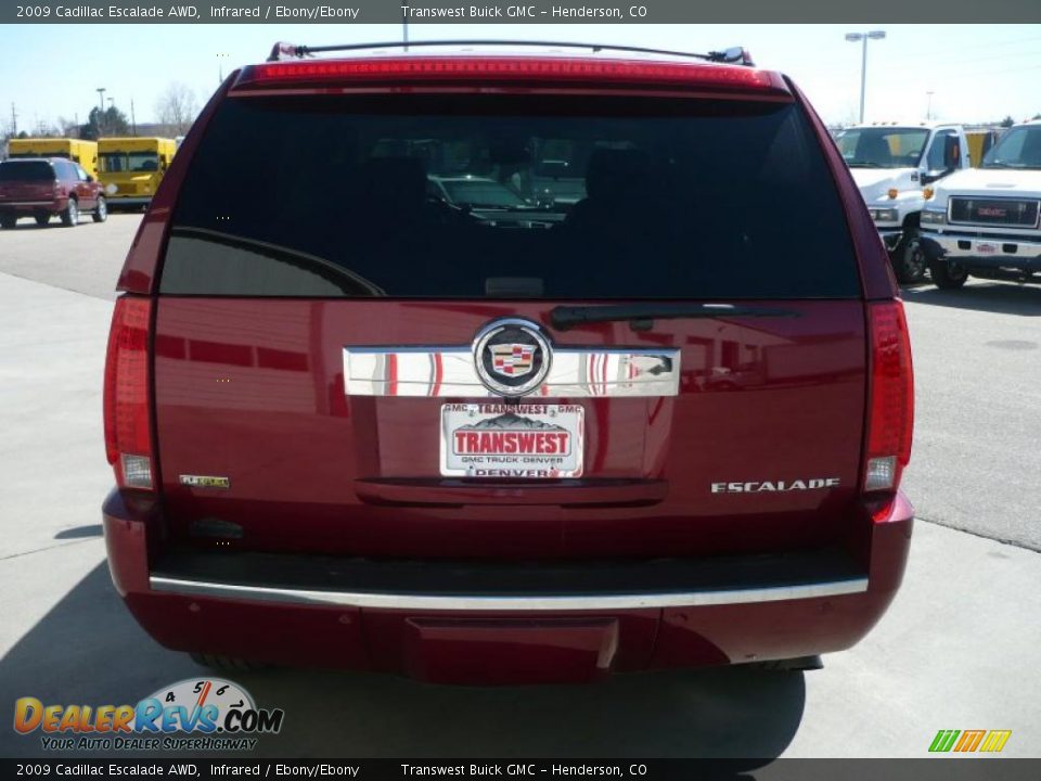 2009 Cadillac Escalade AWD Infrared / Ebony/Ebony Photo #5