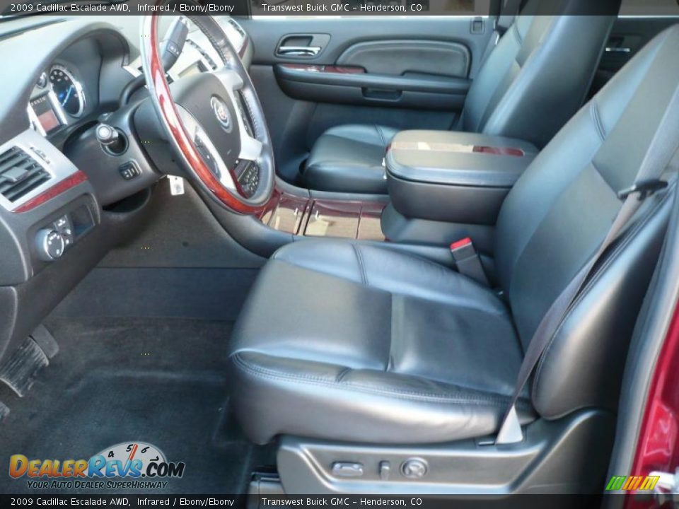 2009 Cadillac Escalade AWD Infrared / Ebony/Ebony Photo #12