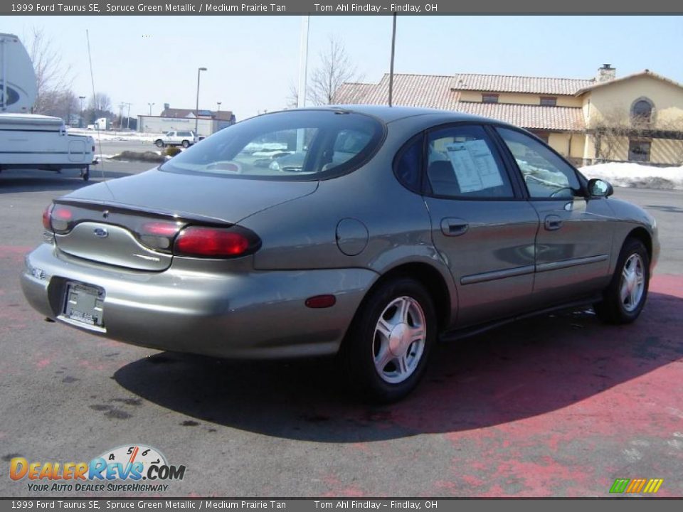 1999 Ford Taurus SE Spruce Green Metallic / Medium Prairie Tan Photo #5