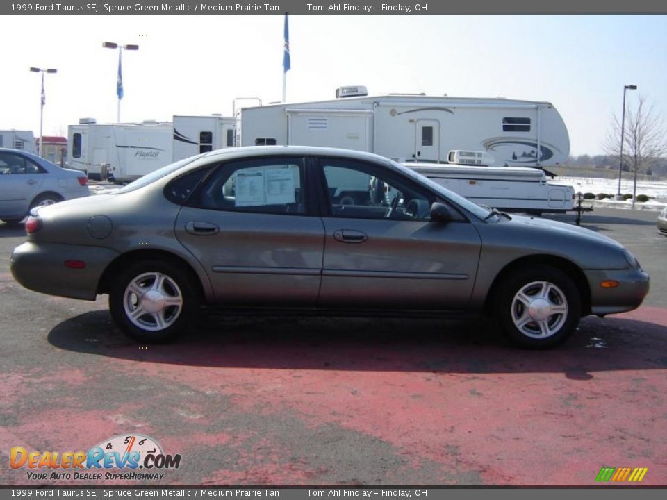 1999 Ford Taurus SE Spruce Green Metallic / Medium Prairie Tan Photo #6