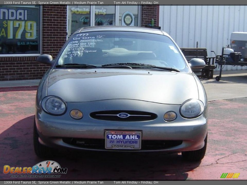 1999 Ford Taurus SE Spruce Green Metallic / Medium Prairie Tan Photo #8