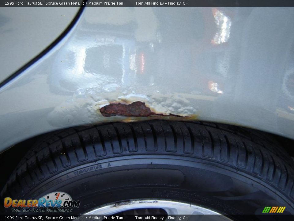 1999 Ford Taurus SE Spruce Green Metallic / Medium Prairie Tan Photo #14