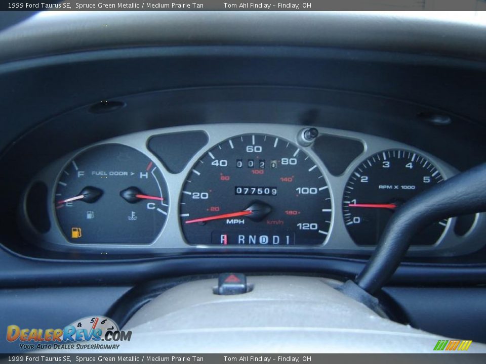 1999 Ford Taurus SE Spruce Green Metallic / Medium Prairie Tan Photo #15