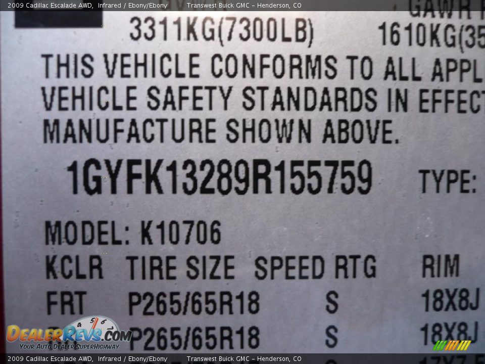 2009 Cadillac Escalade AWD Infrared / Ebony/Ebony Photo #27