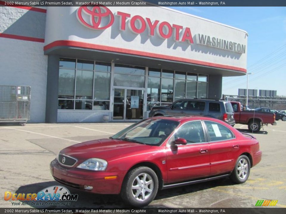 2002 Mercury Sable LS Premium Sedan Matador Red Metallic / Medium Graphite Photo #1