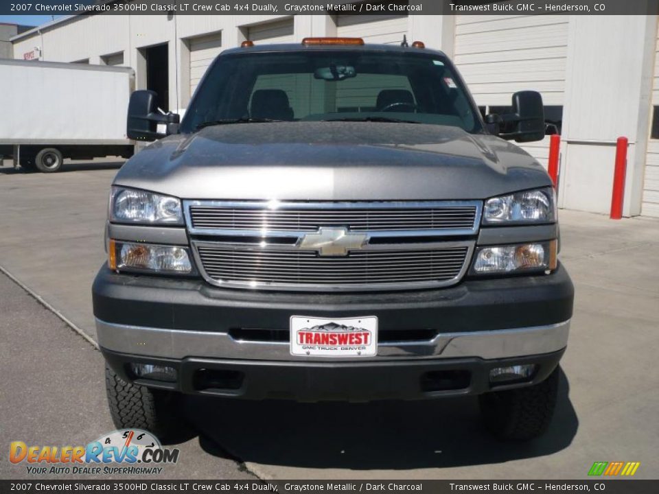 2007 Chevrolet Silverado 3500HD Classic LT Crew Cab 4x4 Dually Graystone Metallic / Dark Charcoal Photo #2