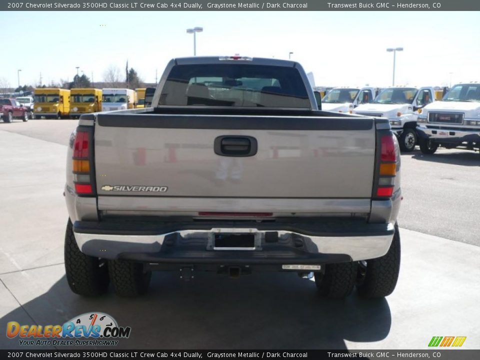 2007 Chevrolet Silverado 3500HD Classic LT Crew Cab 4x4 Dually Graystone Metallic / Dark Charcoal Photo #5