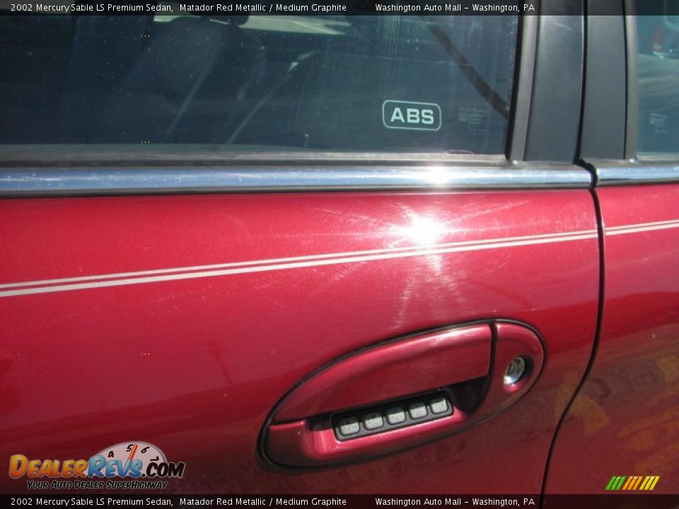 2002 Mercury Sable LS Premium Sedan Matador Red Metallic / Medium Graphite Photo #4