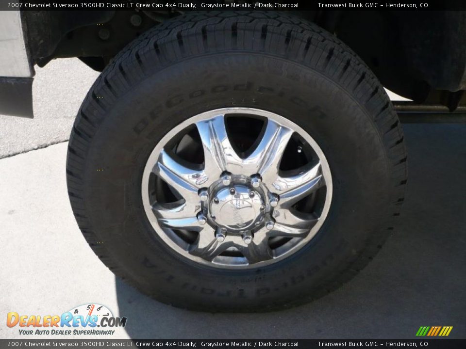 2007 Chevrolet Silverado 3500HD Classic LT Crew Cab 4x4 Dually Graystone Metallic / Dark Charcoal Photo #7