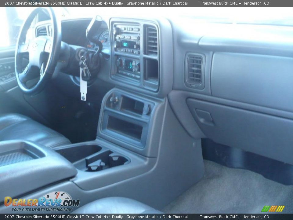2007 Chevrolet Silverado 3500HD Classic LT Crew Cab 4x4 Dually Graystone Metallic / Dark Charcoal Photo #14