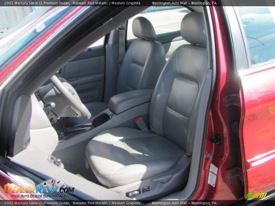 2002 Mercury Sable LS Premium Sedan Matador Red Metallic / Medium Graphite Photo #14