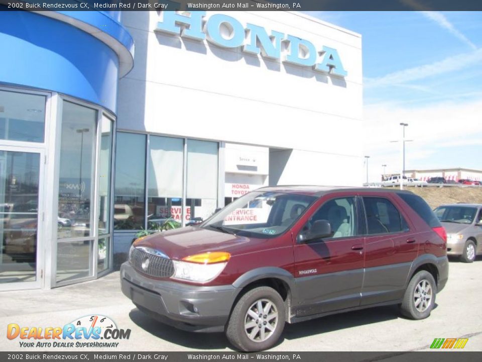 2002 Buick Rendezvous CX Medium Red / Dark Gray Photo #1