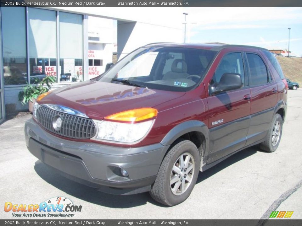 2002 Buick Rendezvous CX Medium Red / Dark Gray Photo #2