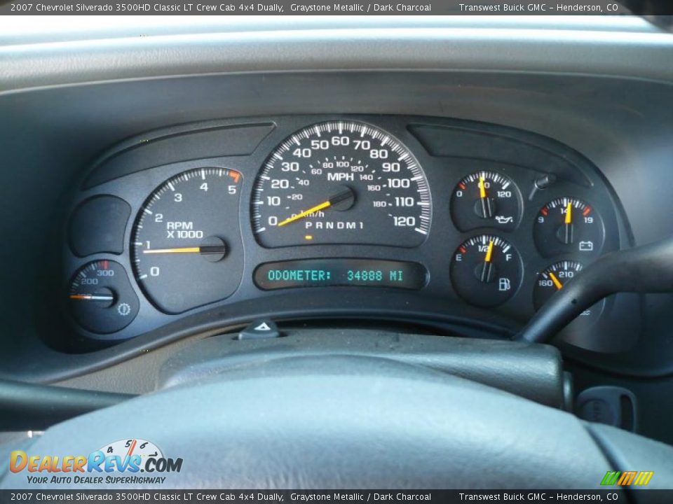 2007 Chevrolet Silverado 3500HD Classic LT Crew Cab 4x4 Dually Graystone Metallic / Dark Charcoal Photo #24