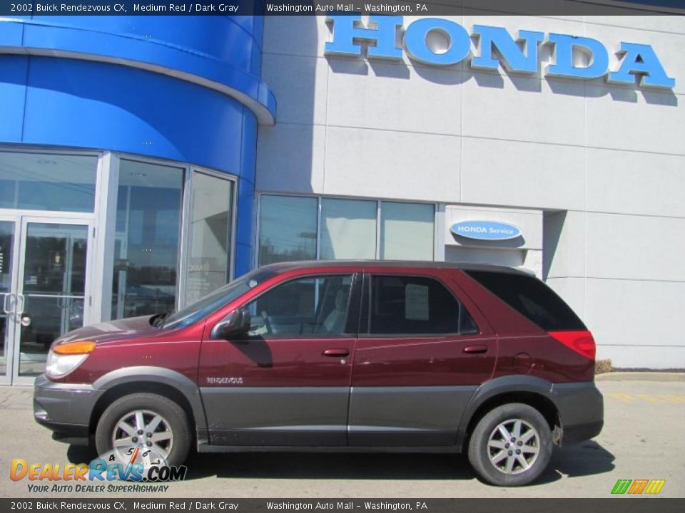 2002 Buick Rendezvous CX Medium Red / Dark Gray Photo #3