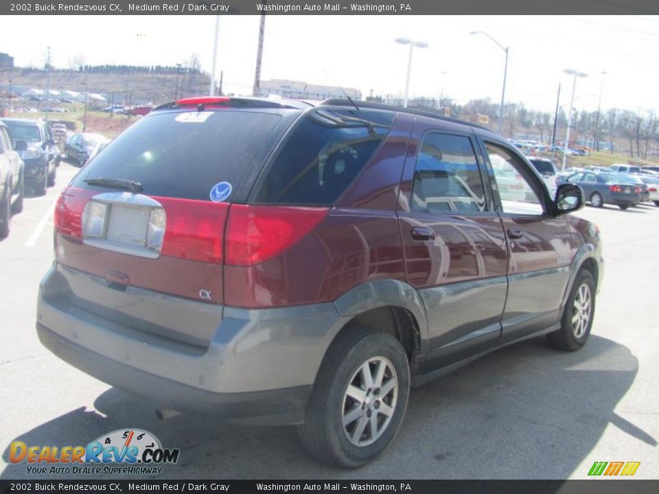 2002 Buick Rendezvous CX Medium Red / Dark Gray Photo #4