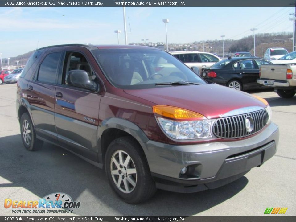 2002 Buick Rendezvous CX Medium Red / Dark Gray Photo #6