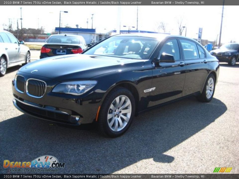 2010 BMW 7 Series 750Li xDrive Sedan Black Sapphire Metallic / Saddle/Black Nappa Leather Photo #1