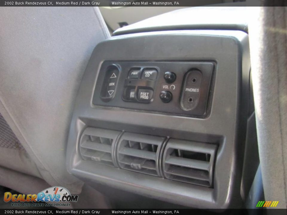 2002 Buick Rendezvous CX Medium Red / Dark Gray Photo #10