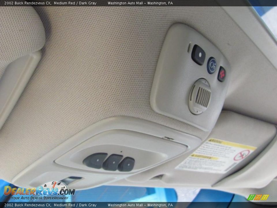 2002 Buick Rendezvous CX Medium Red / Dark Gray Photo #15
