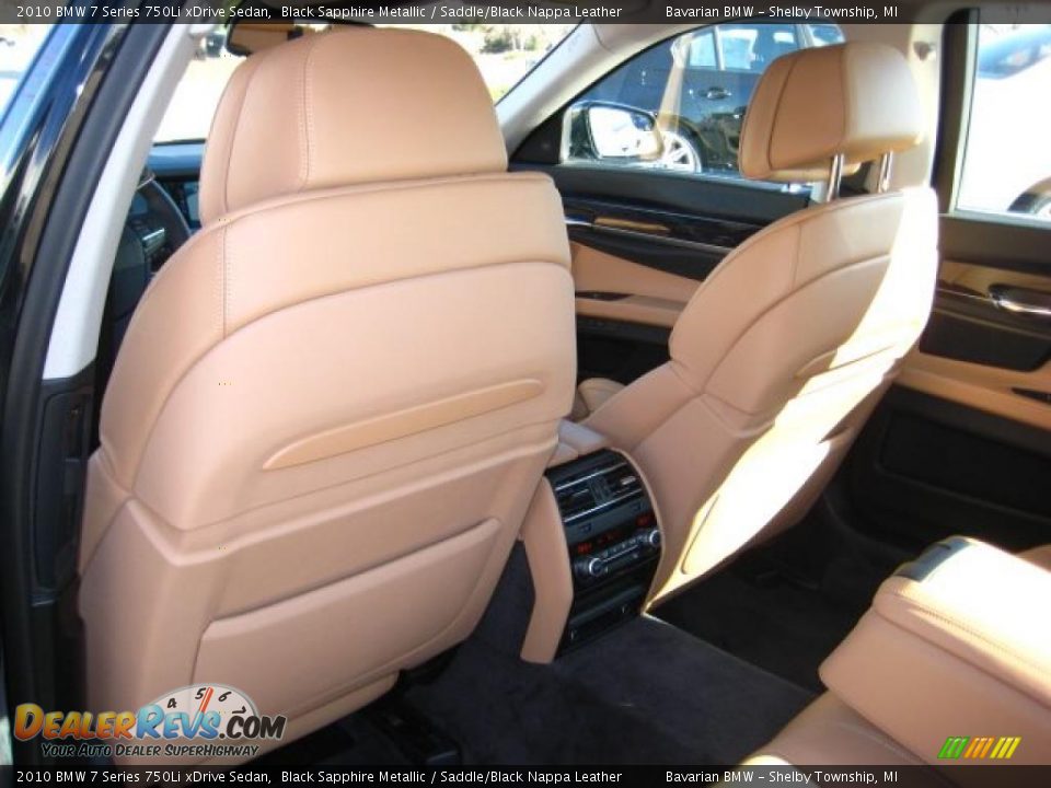 2010 BMW 7 Series 750Li xDrive Sedan Black Sapphire Metallic / Saddle/Black Nappa Leather Photo #11