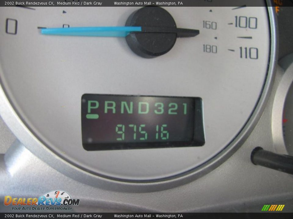 2002 Buick Rendezvous CX Medium Red / Dark Gray Photo #20