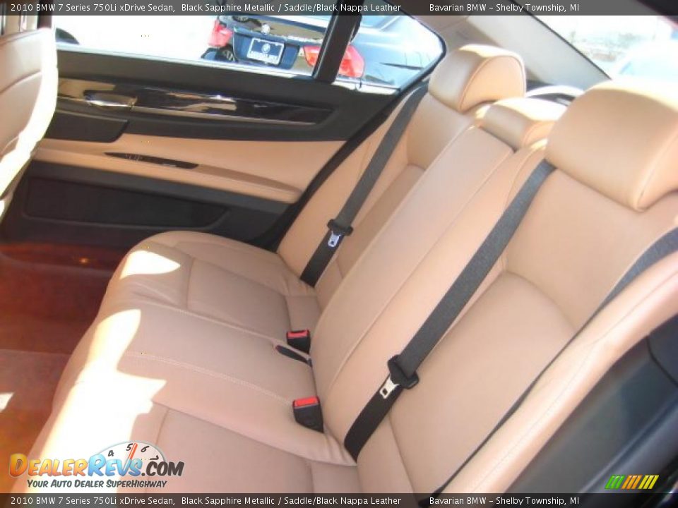 2010 BMW 7 Series 750Li xDrive Sedan Black Sapphire Metallic / Saddle/Black Nappa Leather Photo #12
